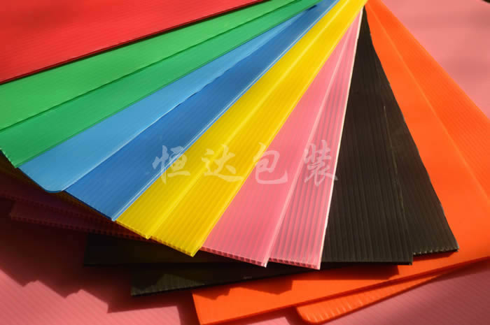  2-8mm各种颜色可印刷塑料中空板