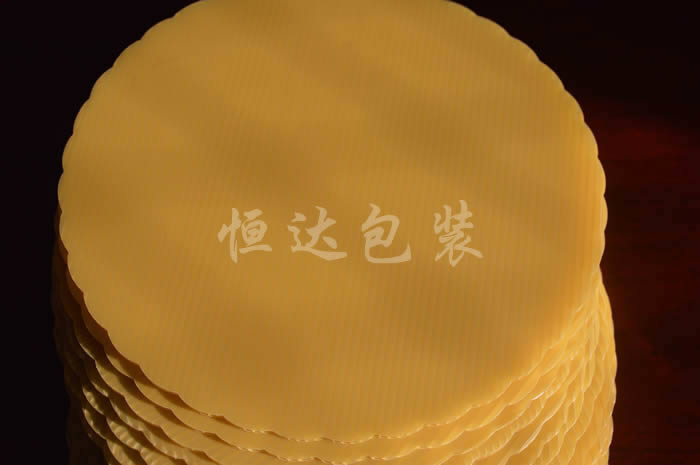 土黄色塑料蛋糕托盘